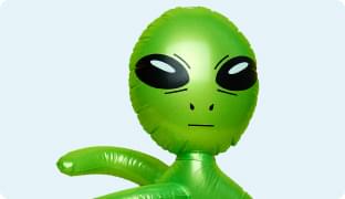 Life size blow up alien